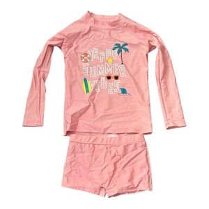 Kids Pink Swim Set